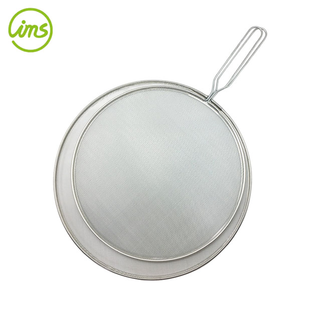 Stainless Steel Mesh Splatter Screen for Frying Pan | Oil Splash Guard